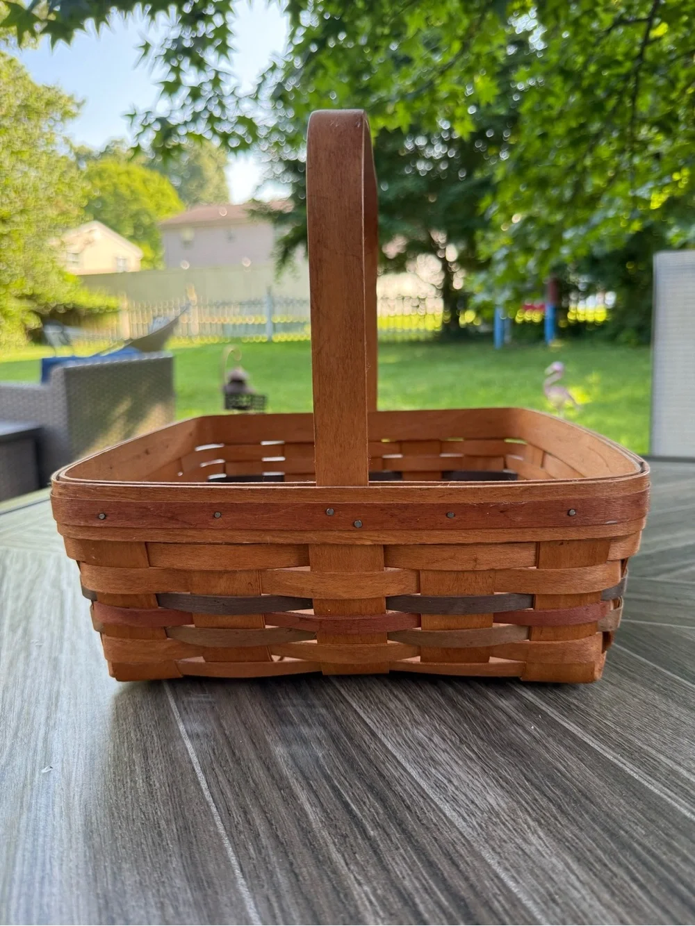 Longaberger Shades of Autumn Handwoven Pie Basket - see photos